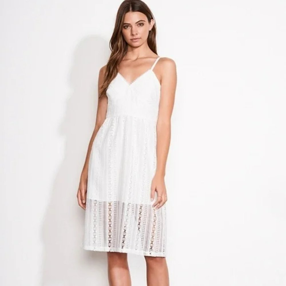 ALI & JAY Los Angeles Bellissimo Midi Crocheted Lace Dress-Small-Lined-NICE